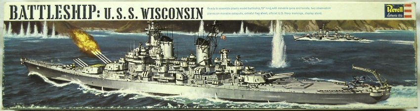 Revell 1/535 BB-65 USS Wisconsin - Iowa Class Battleship, H352-200 plastic model kit